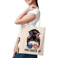 Pro Choice Af Messy Bun Us Flag Reproductive Rights Tank Tote Bag