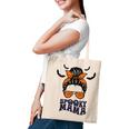 Retro Halloween Spooky Mama Messy Bun Funny Costume For Mom Tote Bag