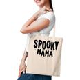 Womens Spooky Mama Mom Fun Scary Pumpkin Halloween Costume Boo Fall Tote Bag