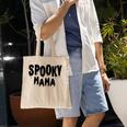 Womens Spooky Mama Mom Fun Scary Pumpkin Halloween Costume Boo Fall Tote Bag