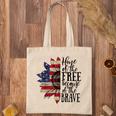 4Th Of July Sunflower Home Of The Free Because Of The Brave Tote Bag