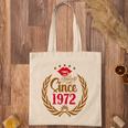 50Th Birthday Gift Wreath Fabulous Since 1972 Tote Bag