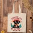 A Woman Cannot Survive On Wine Alone Rottweiler Dog Lover Tote Bag
