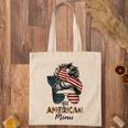 All American Mimi Messy Bun Matching Family 4Th Of July Mom Tote Bag