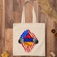 Armenian Heritage Armenia Roots Us American Flag Patriotic Tote Bag