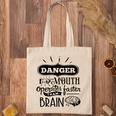 Danger Mouth Operates Faster Than Brain Sarcastic Funny Quote Black Color Tote Bag