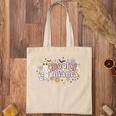 Floral Ghost Halloween Spooky Mama Cool Mom Funny Halloween Tote Bag