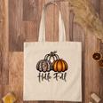 Hallo Fall Three Pumpkins Tote Bag