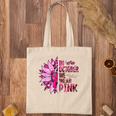 In October We Wear Pink Leopard Breast Cancer Awareness Tote Bag