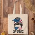 Keep Your Laws Off My Body My Choice Pro Choice Messy Bun Tote Bag