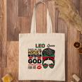 Leo Queen Even In The Midst Of My Storm I See God Working It Out For Me Messy Hair Birthday Gift Tote Bag