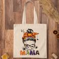 One Spooky Mama For Halloween Messy Bun Mom Monster Bleached V2 Tote Bag