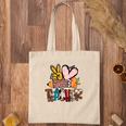 Peace Love Teacher Leopard Funny Gift Ideas Tote Bag