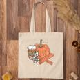 Pumpkin Spice Latte Flowers Fall Tote Bag