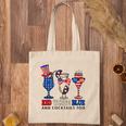 Red White Blue And Cocktails Too 4Th Of July American Flag Tote Bag