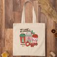 Retro Christmas All I Want For Christmas Is More Coffee Tote Bag