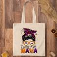 Spooky Mama Messy Bun Mom Life Halloween Costume Tote Bag