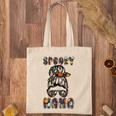 Spooky Mama Scary Halloween Messy Hair Bun Mothers Tote Bag