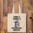 Stars Stripes Reproductive Rights 4Th Of July Messy Bun Tote Bag