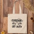 Teacher Off Duty Last Day Of School Summer Vacation Sunglasses & Palm Trees Tote Bag