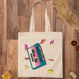 Vintage Cassette Tape In 80S 90S Retro Neon Style Tote Bag