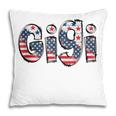 America Gigi Retro American Flag Patriotic Gigi 4Th Of July Pillow