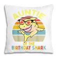 Auntie Of The Shark Birthday Aunt Matching Family Pillow