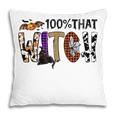Black Cat 100 That Witch Spooky Halloween Costume Leopard Pillow