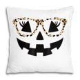 Jack O Lantern Pumpkin Halloween Costume Leopard Glasses Pillow