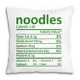 Noodles Nutrition Thanksgiving Costume Food Facts Christmas Pillow