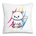 Pansexual Gaymer Geek Pride Lgbt Video Game Lover Gift Cat Pillow