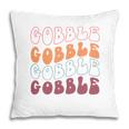 Retro Thanksgiving Gobble Gobble Gobble Pillow