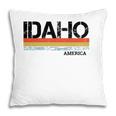 Retro Vintage Stripes Idaho Gift & Souvenir Pillow