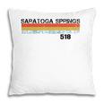 Saratoga Springs Vintage Retro Stripes Pillow