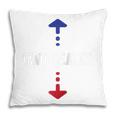 Two Seater 4Th Of July American Flag For Girls Men Dad Joke Pillow