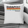 Budapest Retro Vintage Stripes Gift Pillow