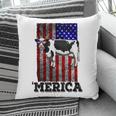 Cow Merica 4Th Of July Patriotic American Pillow