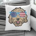Goldendoodle Mom & Dad Goldendoodle 4Th Of July Pillow