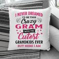 Gram Grandma Gift I Never Dreamed I’D Be This Crazy Gram Pillow
