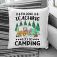 Im Done Teaching Lets Go Camping Flampingo Camping Pillow