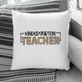 Kindergarten Teacher Is Very Friendly And Approachable With Children Pillow