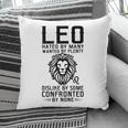 Lion Graphic Art July August Birthday Gifts Leo Zodiac Sign Pillow