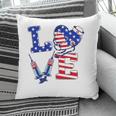 Love Er Life Nurse 4Th Of July American Flag Patriotic Pillow