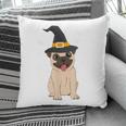 Pug Witch Halloween Dog Puppy Outfit Costume Trick Or Treat Pillow