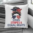 Retro Pro Choice Stars Stripes And Equal Rights Patriotic Pillow