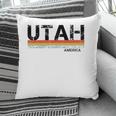 Retro Vintage Stripes Utah Gift & Souvenir Pillow