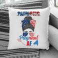 Womens Patriotic Pregnant Af Baby Reveal 4Th Of July Pregnancy V2 Pillow