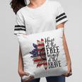 4Th Of July Sunflower Home Of The Free Because Of The Brave Pillow