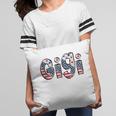 America Gigi Retro American Flag Patriotic Gigi 4Th Of July Pillow