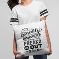 Currently Unsupervised I Know It Freaks Me Out Too Sarcastic Funny Quote Black Color Pillow